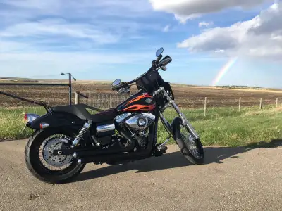 2014 Harley Davidson Wide Glide FXDWG ABS 103 cubic inch. Rush exhaust, Saddlemen seat, Memphis shad...