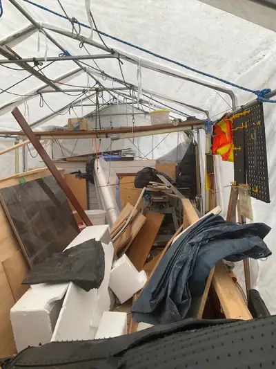 USED 10x20 Enclosed  tent/canopy Heavy Duty with window, View more