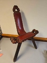 Rare Antique Birthing Chair