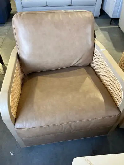 New!  Leather chair, View more