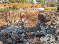 Fill rubble rock concrete and soil Free