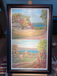 Two Oil/Board Paintings By  Isabelle Thomson, Owen Sound Artist
