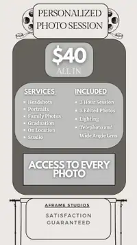 PHOTO SESSION - GREAT PRICE