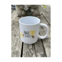 Royal Norfolk BEE KIND Mug Cup Coffee Tea White Black Yellow