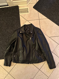 Reitmans Faux Leather Jacket (size large)