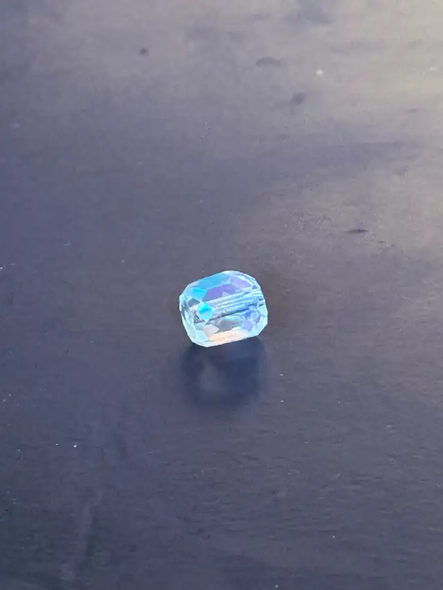 plastic bead found in the river
