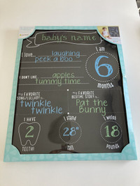 Baby Photo Monthly Tracking Chalkboard