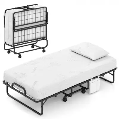 New Twin Folding Bed with 5 Inch Mattress , View more