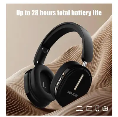 Sunjom Inspire 28H Playtime Wireless and Wired Stereo Headphones, View more
