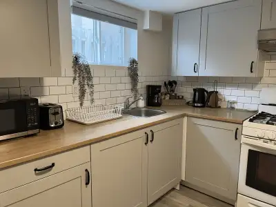 Bright and Beautiful Fully Furnished Studio Basement Apartment