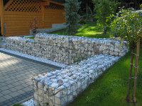 Gabion Basket Garden Retaining Wall Water Erosion flood Control