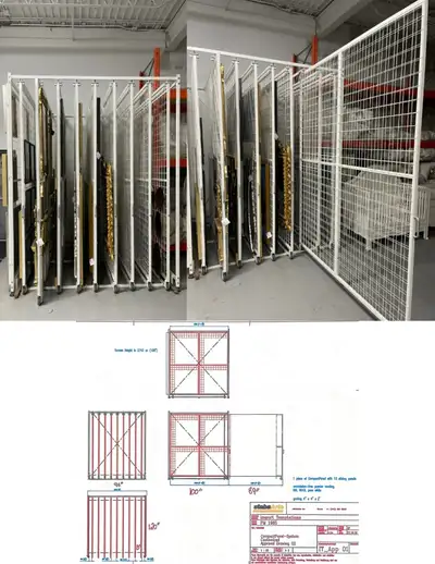 We are selling a premium art storage rack system. This is a professional-grade solution designed for...