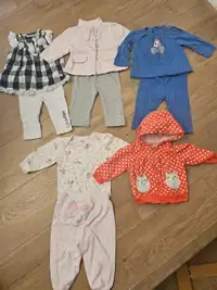 Baby girl 6-9month clothes lot
