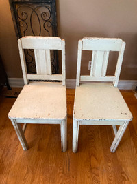 Two Matching Antique Dining Chairs