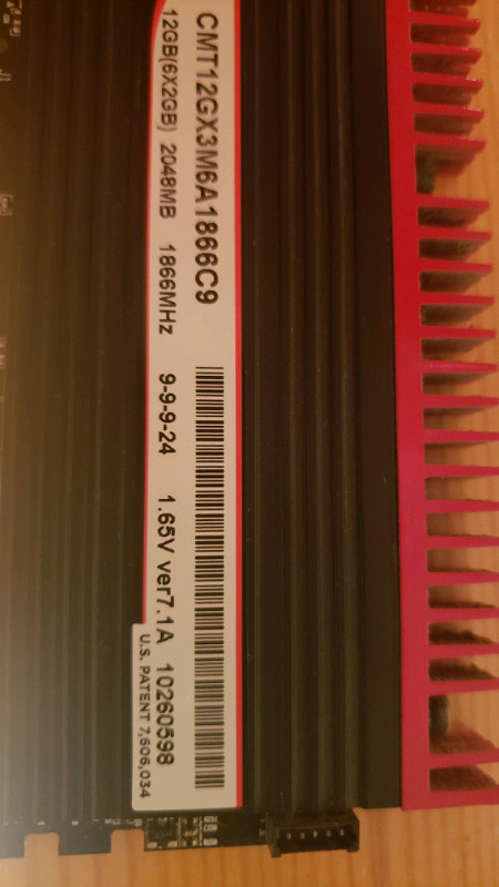 Corsair Dominator GT DDR3 2GigX4 , 8gig total dans Composants de système  à Laval/Rive Nord - Image 2