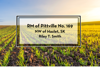 Land for Sale by Tender – RM of Pittville No. 169 Northwest of Hazlet, SK Owner: Riley T. Smith This...