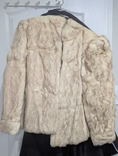 Vintage real rabbit fur jacket, View more