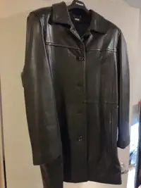 Men Danier very soft leather jacket. Over hips style
