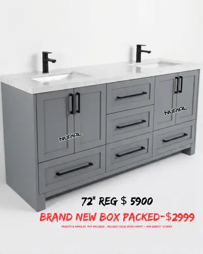 floating vanity Kitchen cabinets quartz countertop , View more