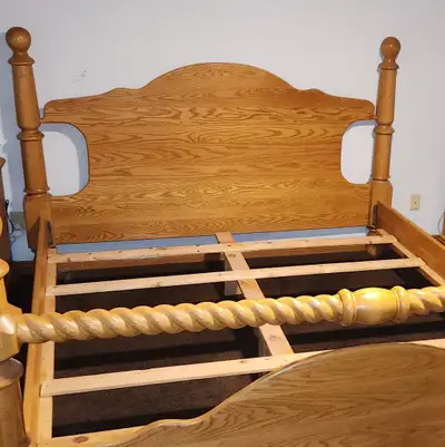 King Sized bed Frame-Solid Oak, View more