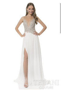 Beautiful white prom dress 