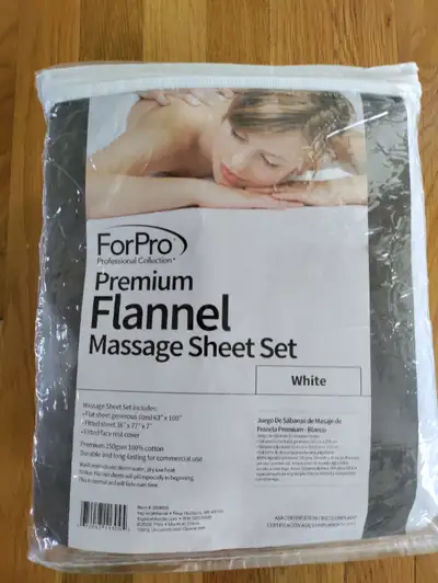 New ForPro Premium Flannel 3 pieces Massage Sheet Set for sale., View more