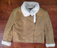 Girl's faux suede jacket