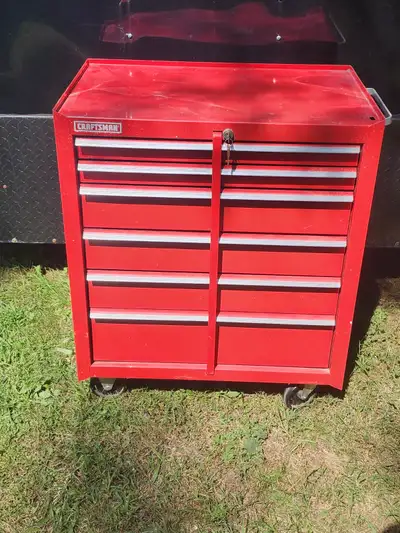 Craftsman 6 Drawers Rolling Toolbox Tool Cart With Bar And Keys, View more