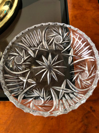 Pinwheel  Crystal round candy dish