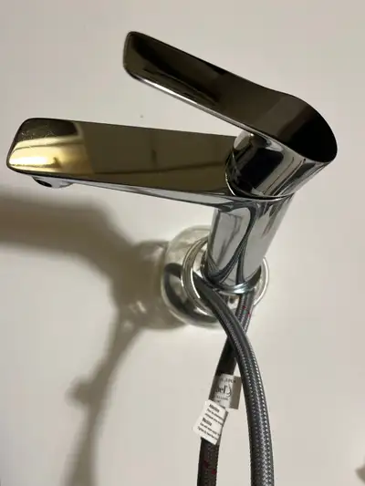 Riobel Fresk Single Hole Lavatory Faucet in polished chrome. Item is used, fully functional and used...