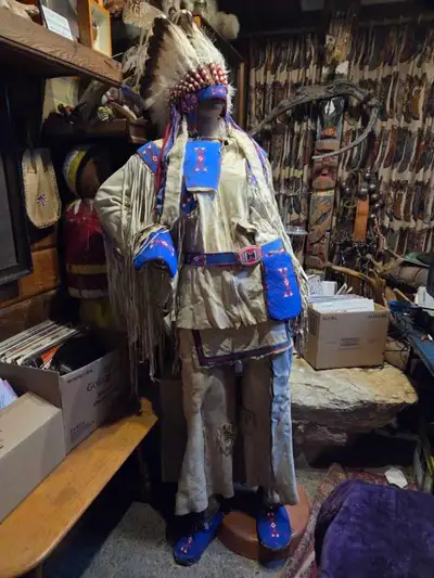 1930s Chief Headdress and outfit , View more