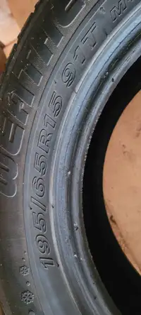 2 snow tires 15 inch