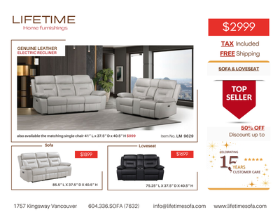 Genuine Top Grain leather Reclining Sofa  and Loveseat, View more
