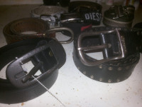 Diesel Leather Belt And Nylon Belt Various Made In Italy