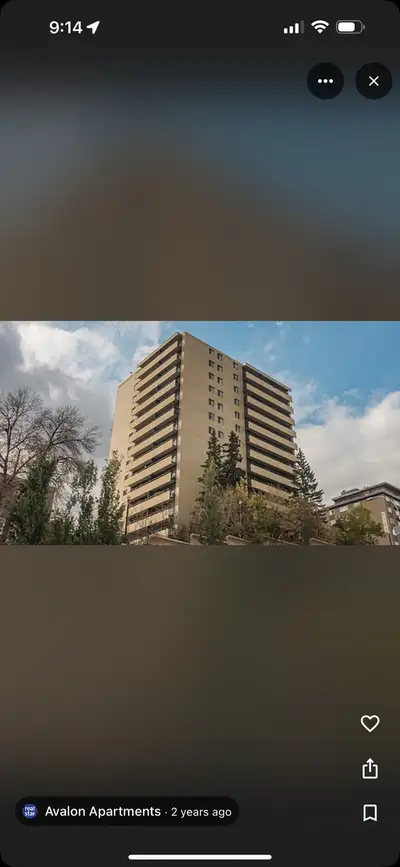 Private room available in two bedroom apartment 9810 105 street one of the safest street in downtown...
