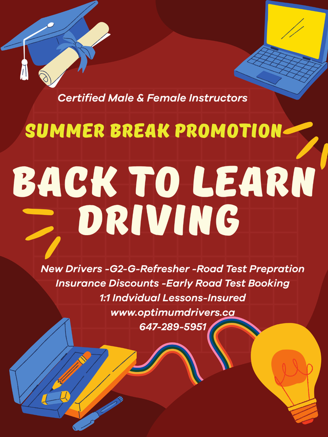 Driving Learning Special "Summer Break Promotion "