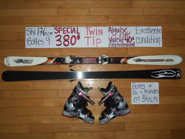 Plusieurs ensembles ski alpin twin tip titanium 165 168 170 cm in Ski in Drummondville - Image 2