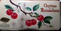 Vintage Moirs Cherries in Maraschino Box