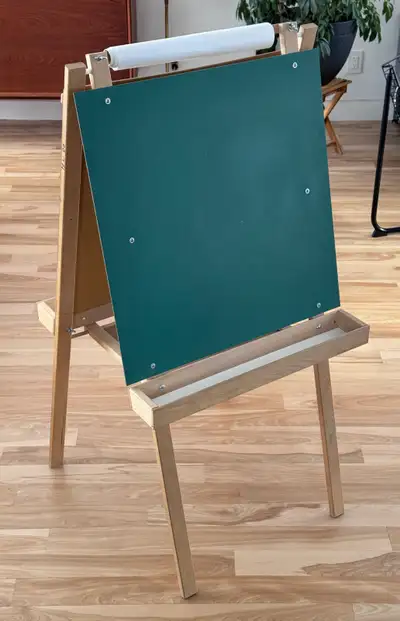 Magnifiie chevalet BEKA pour enfant modèle « Deluxe Child’s Easel » Chevalet double face en bois d’é...