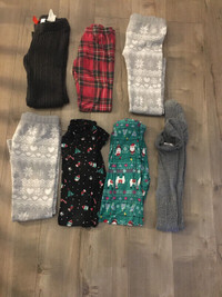 Girls size 7-8 Christmas leggings and tights