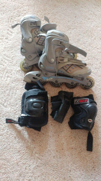Rollerblades size 38 and pads