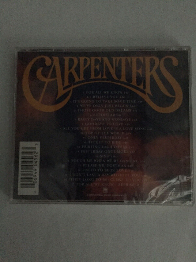 Carpenters-Singles 1969-1981 CD in CDs, DVDs & Blu-ray in North Bay - Image 2