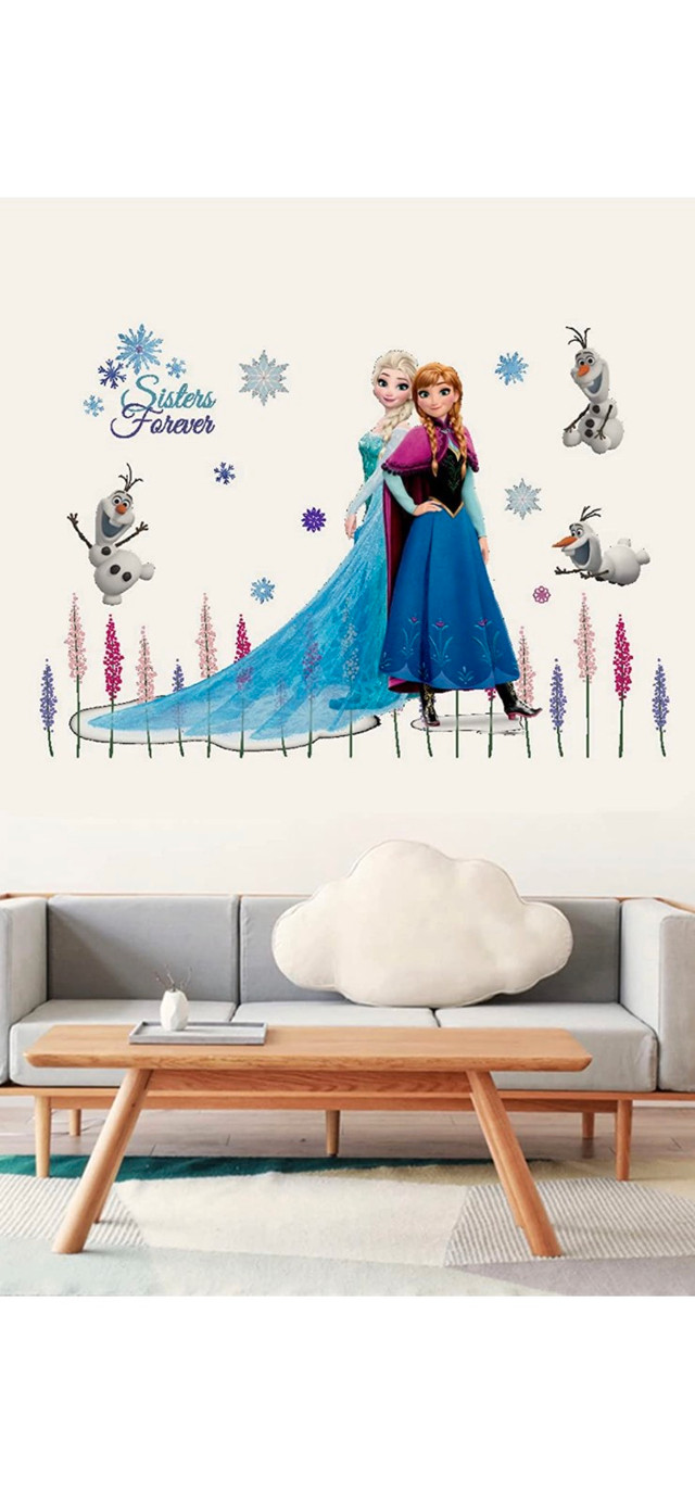 Elsa and Anna wall decal sisters stickers in Home Décor & Accents in Oakville / Halton Region - Image 3