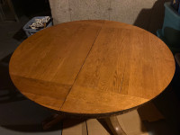 Antique Oak Dining Table Set