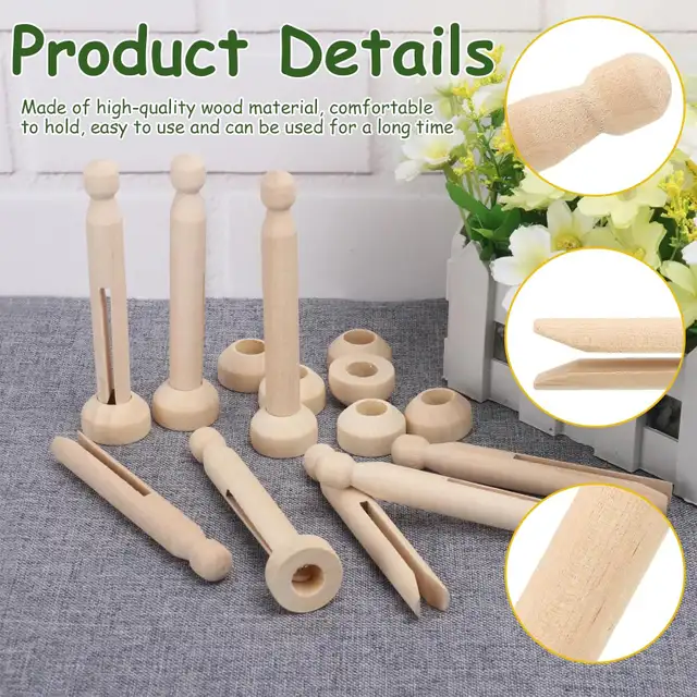 Wooden Clothespins 30 Pieces Durable, Comfortable Grip in Other in City of Toronto - Image 5