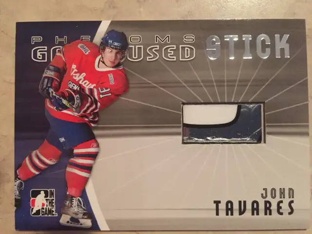 John Tavares Game Used Stick Hockey Card in Arts & Collectibles in Mississauga / Peel Region - Image 2