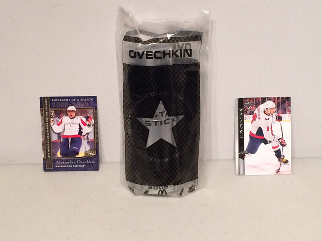 Alex Ovechkin 2007 McDonalds Mini Stick Upper Deck Hockey Cards in Arts & Collectibles in Ottawa