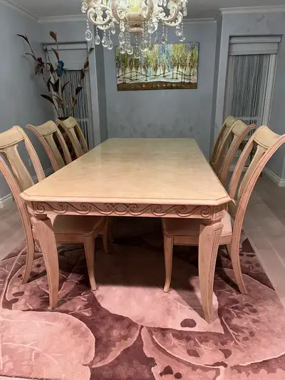 solid wood dining table and chairs for sale, View more