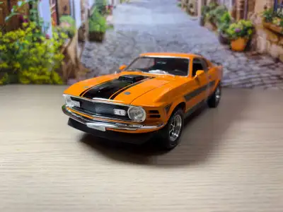 1:18 Brand New 1970 Ford Mustang Mach 1 Twister orange with blac, View more