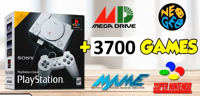 mini PS classic + 128GB USB key, 260 PS1 games and 3700 retro !!628632686013461212